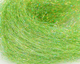 Dyed Holo Angel Hair, Chartreuse UVR / 18